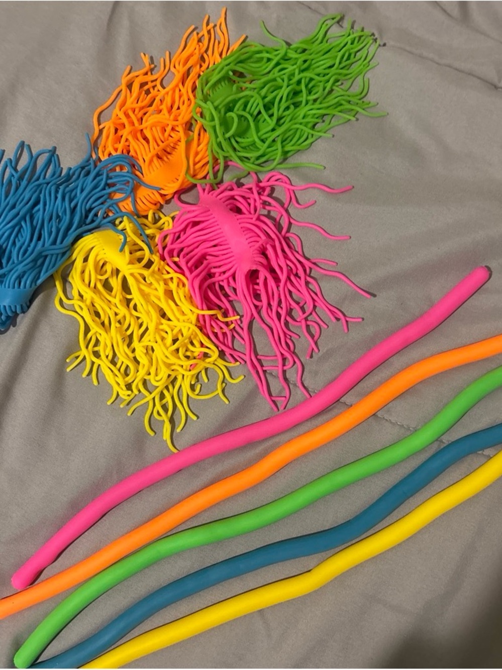 Needoh noodles and rammen - Pink, Orange, Green, Yellow, Blue